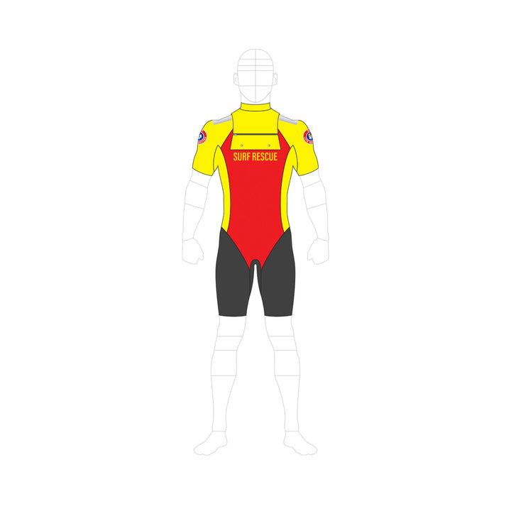 SLSA MEMBERS PATROL CHEST ZIP 3MM SPRING SUIT - WOMENS