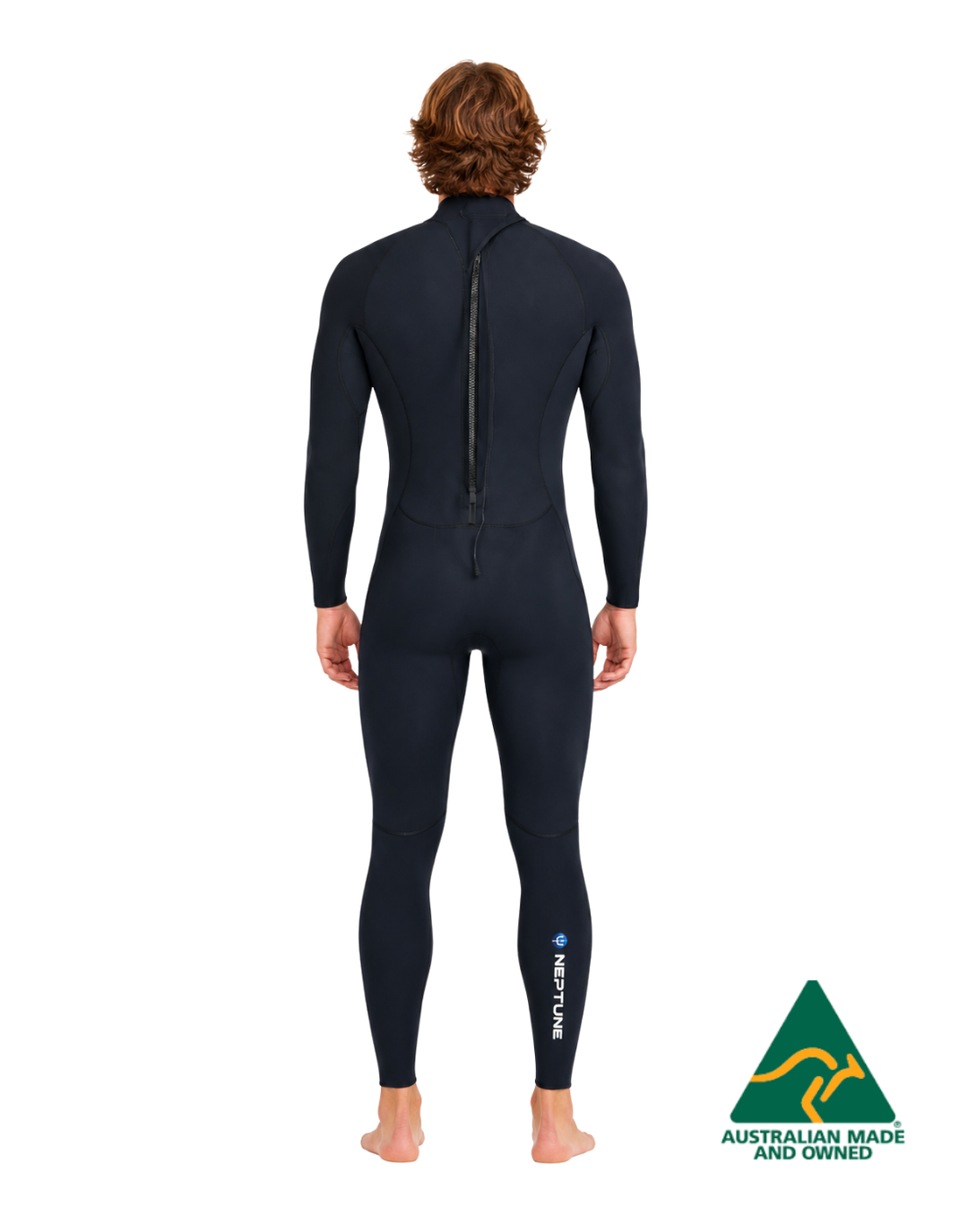 ATLAS 3MM STEAMER REAR ZIP MENS