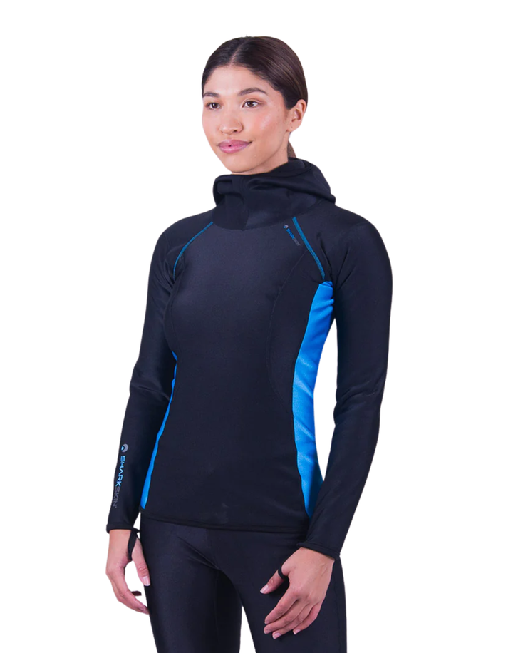 CHILLPROOF LONG SLEEVE HOODED TOP - WOMENS NEW