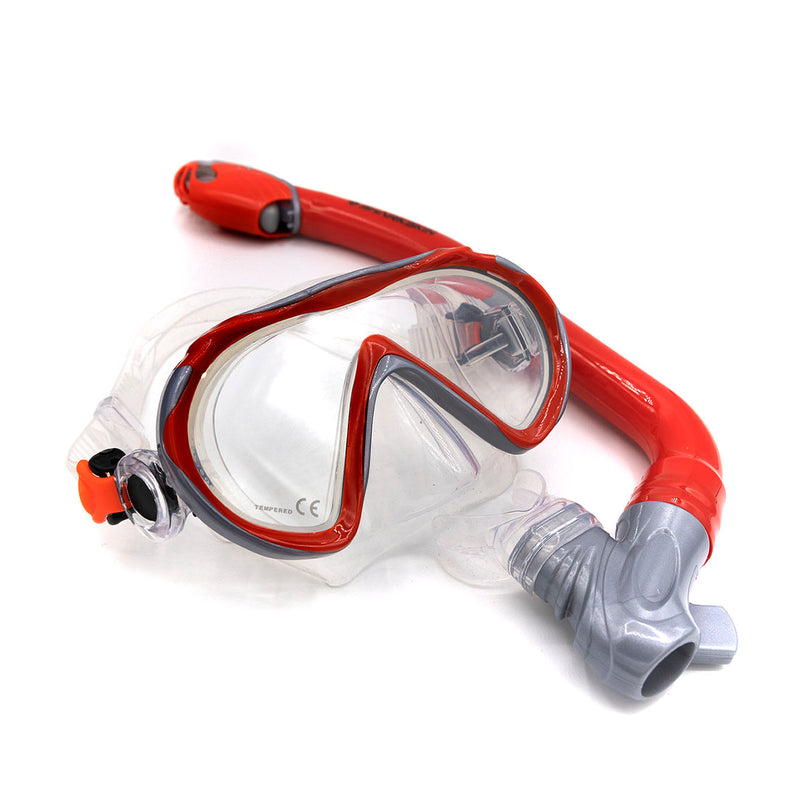 SHARKSKIN JUNIOR MASK, DRY SNORKEL FIN SET WITH MESH BAG