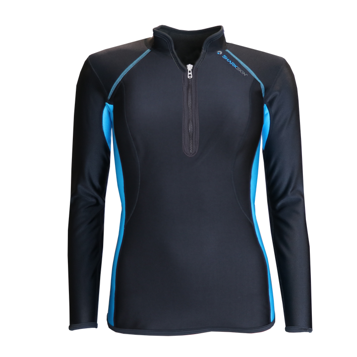 CHILLPROOF LONG SLEEVE CHEST ZIP TOP - WOMENS NEW