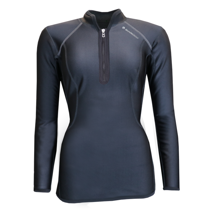 CHILLPROOF LONG SLEEVE CHEST ZIP TOP - WOMENS NEW (SECONDS)