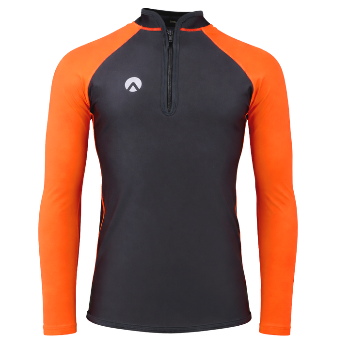 PERFORMANCE LONG SLEEVE CHEST ZIP TOP - MENS NEW