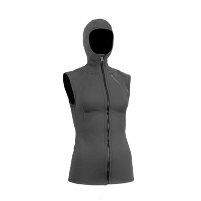 T2 CHILLPROOF FULL ZIP VEST WITH HOOD - WOMENS 