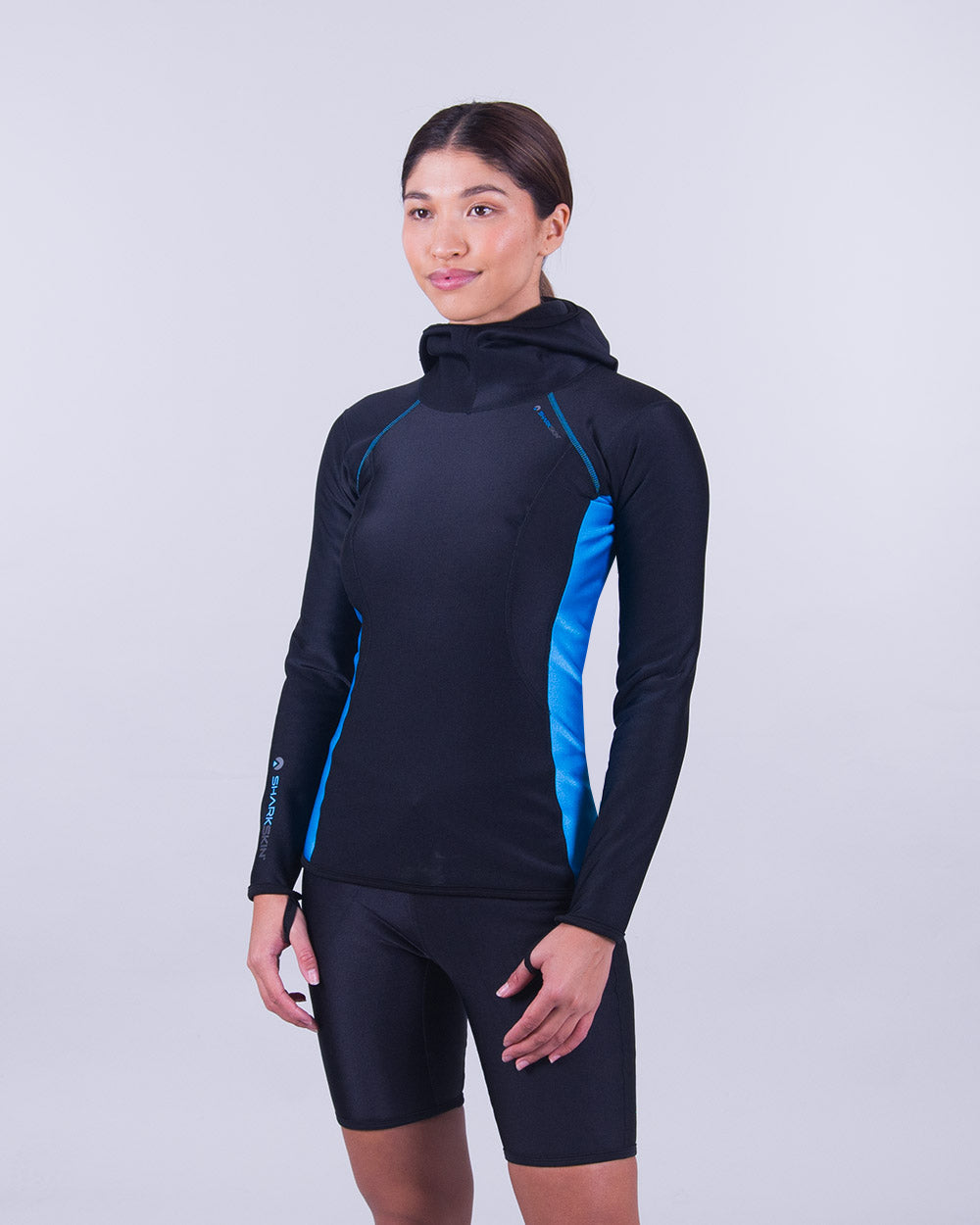CHILLPROOF LONG SLEEVE HOODED TOP - WOMENS NEW (SECONDS)