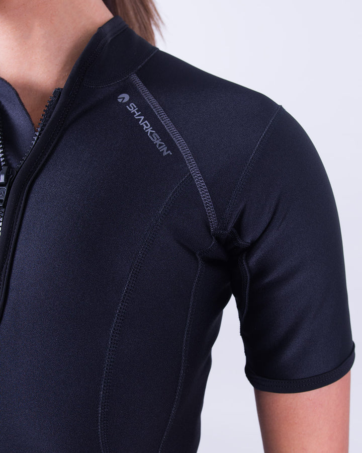 CHILLPROOF SHORT SLEEVE CHEST ZIP - WOMENS NEW