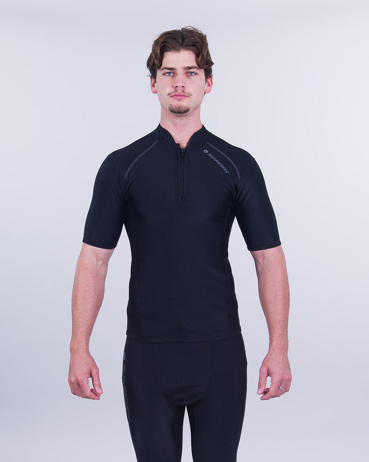 CHILLPROOF SHORT SLEEVE CHEST ZIP - MENS NEW