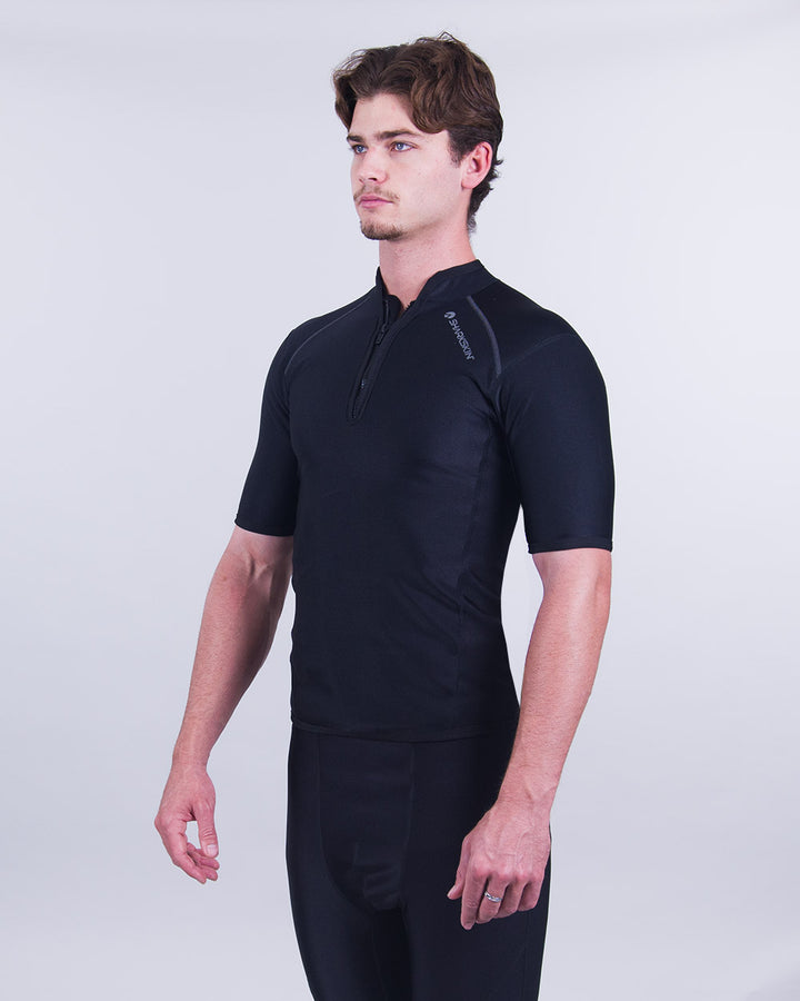 CHILLPROOF SHORT SLEEVE CHEST ZIP - MENS NEW