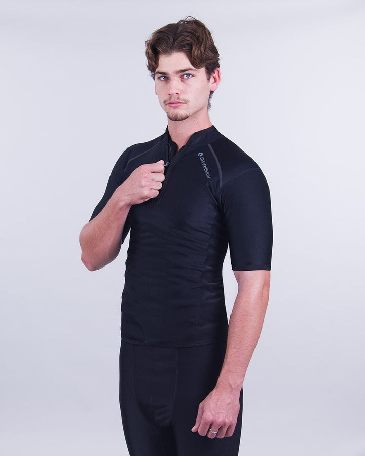 CHILLPROOF SHORT SLEEVE CHEST ZIP - MENS NEW