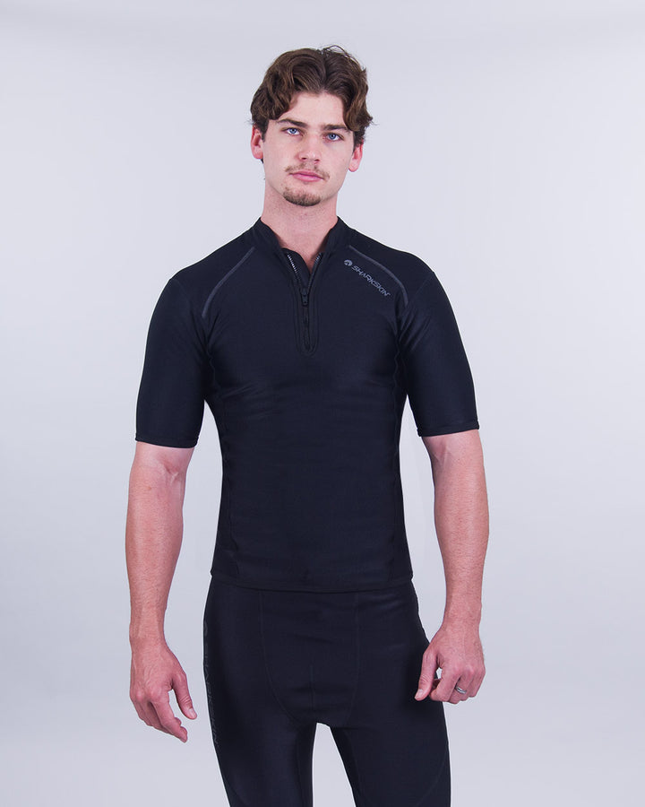 CHILLPROOF SHORT SLEEVE CHEST ZIP - MENS NEW