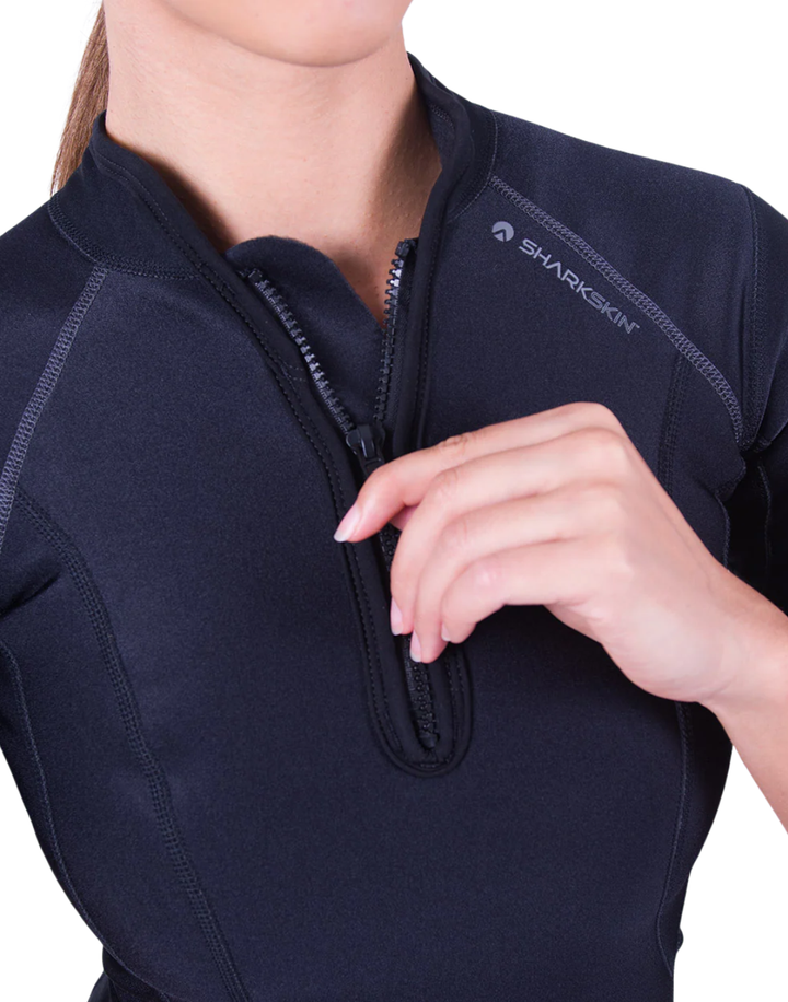 CHILLPROOF SHORT SLEEVE CHEST ZIP - WOMENS