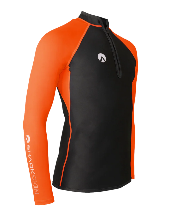PERFORMANCE LONG SLEEVE CHEST ZIP TOP - MENS NEW