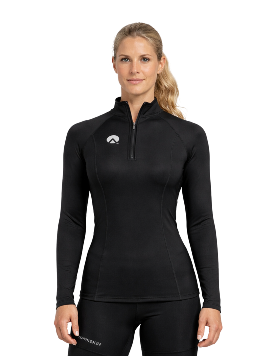 PERFORMANCE LONG SLEEVE CHEST ZIP TOP - WOMENS NEW